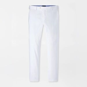 Peter Millar Surge Performance Trouser Golf Stretch in white size 35/30